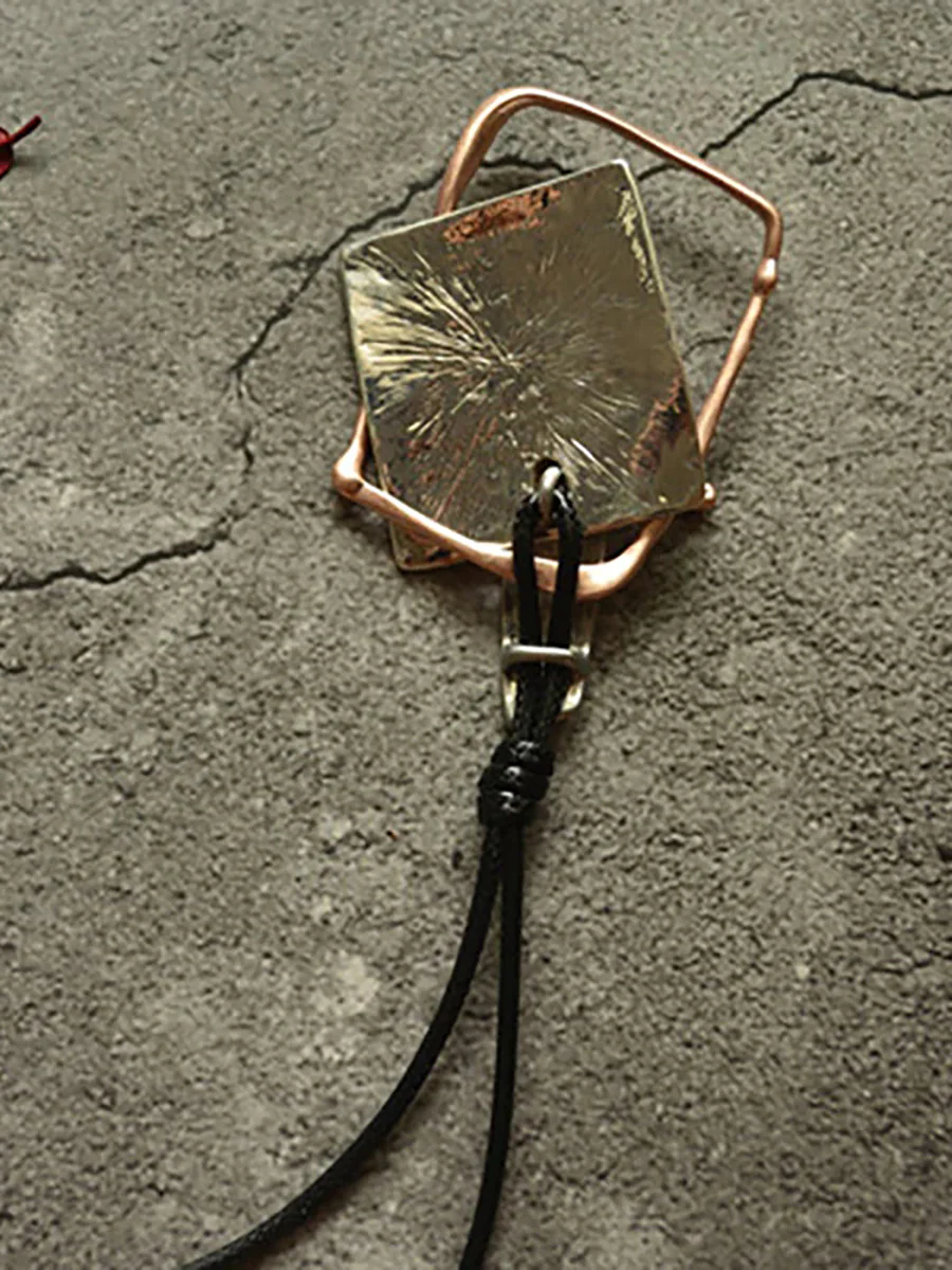 Buykud Simple Casual Geometric Pendant Long Necklace - Image 4