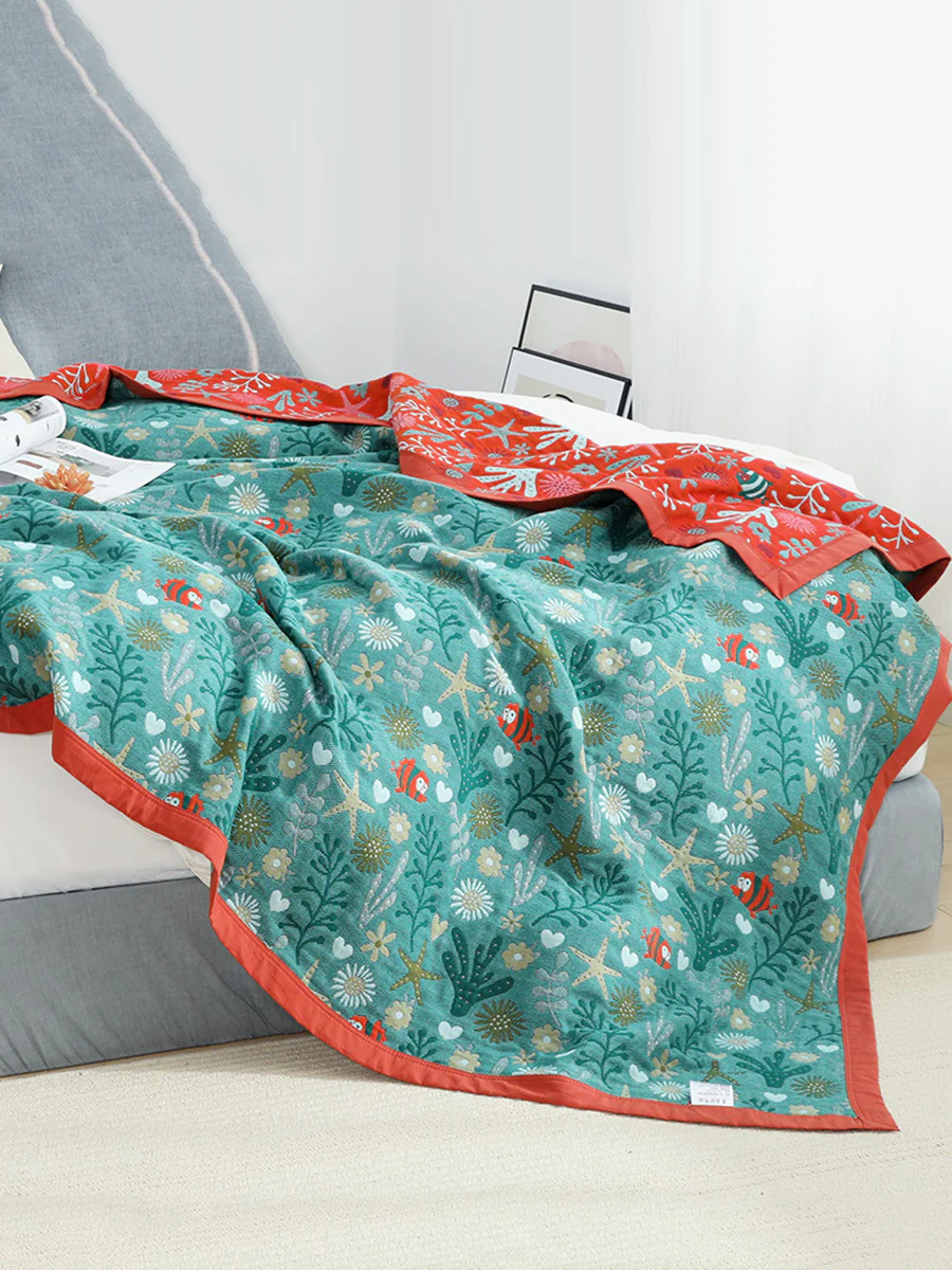 Cotton Bedcover Sofa Blanket - Image 3