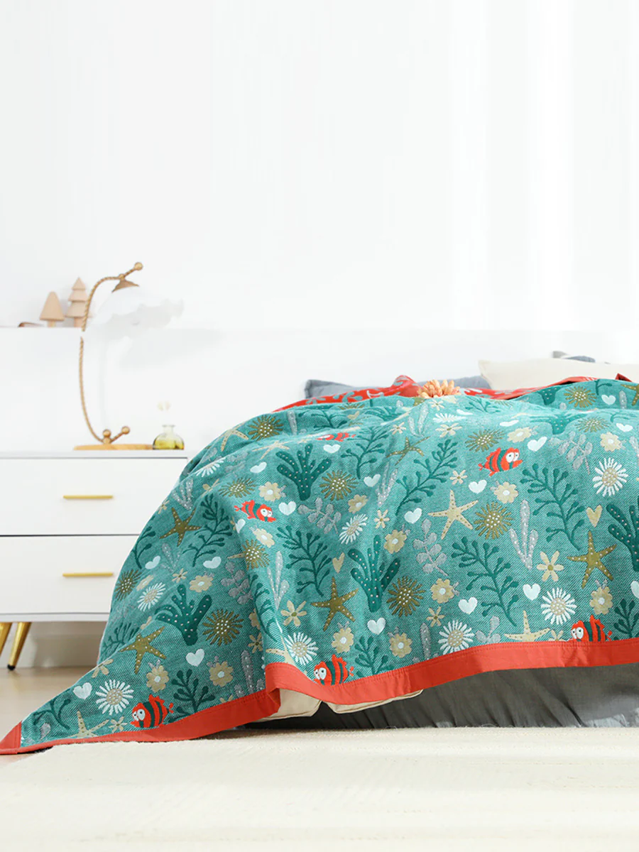 Cotton Bedcover Sofa Blanket - Image 4