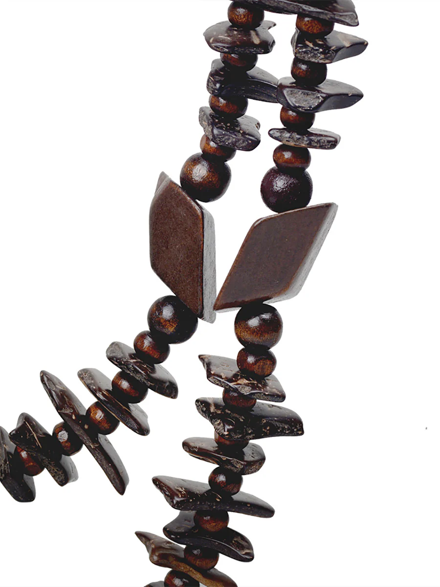 Ethnic Colorful Bead Wooden Knitted Necklace - Image 11