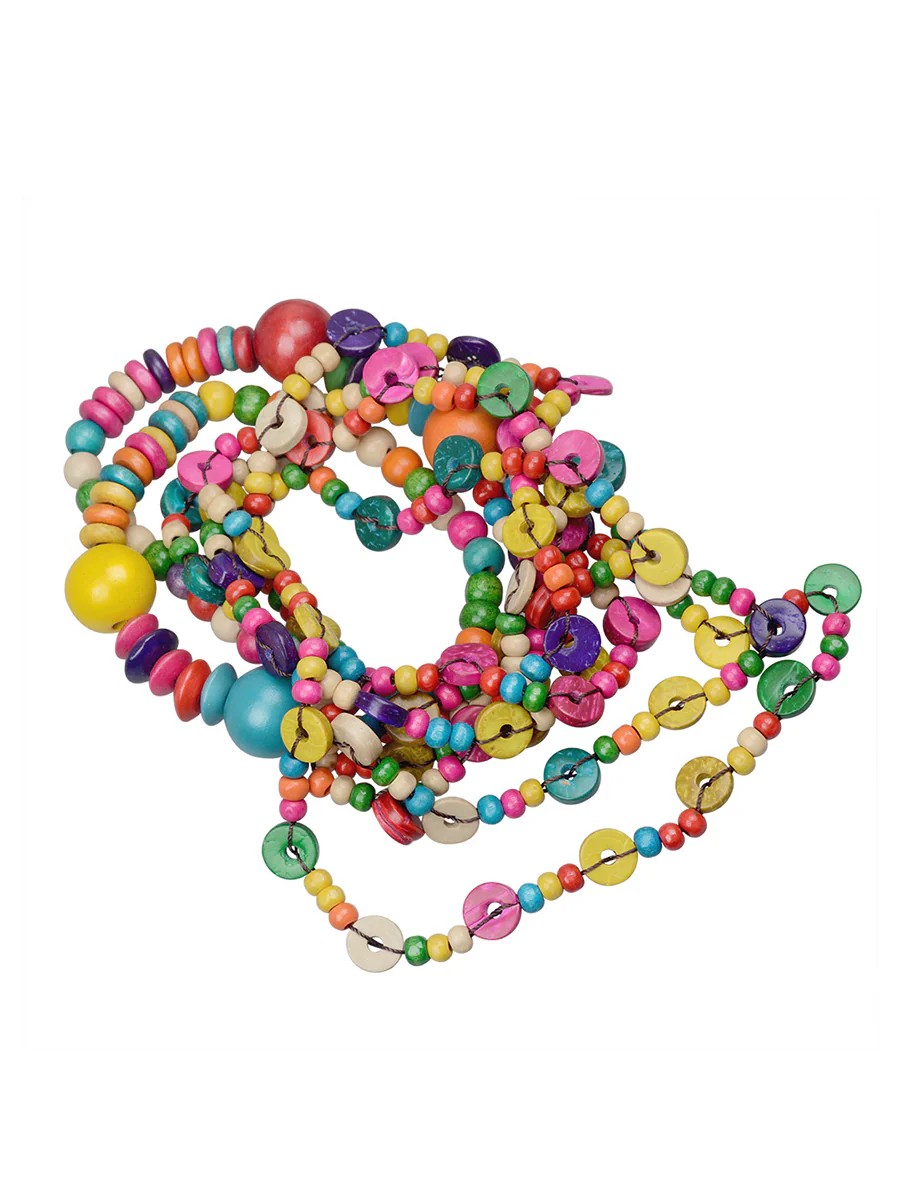Ethnic Colorful Handmade Multi-layer Bead Knitted Necklace - Image 3