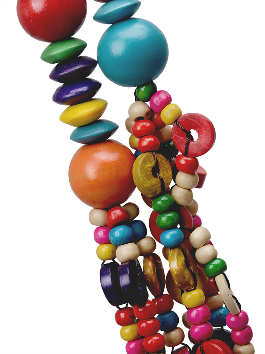 Ethnic Colorful Handmade Multi-layer Bead Knitted Necklace - Image 4