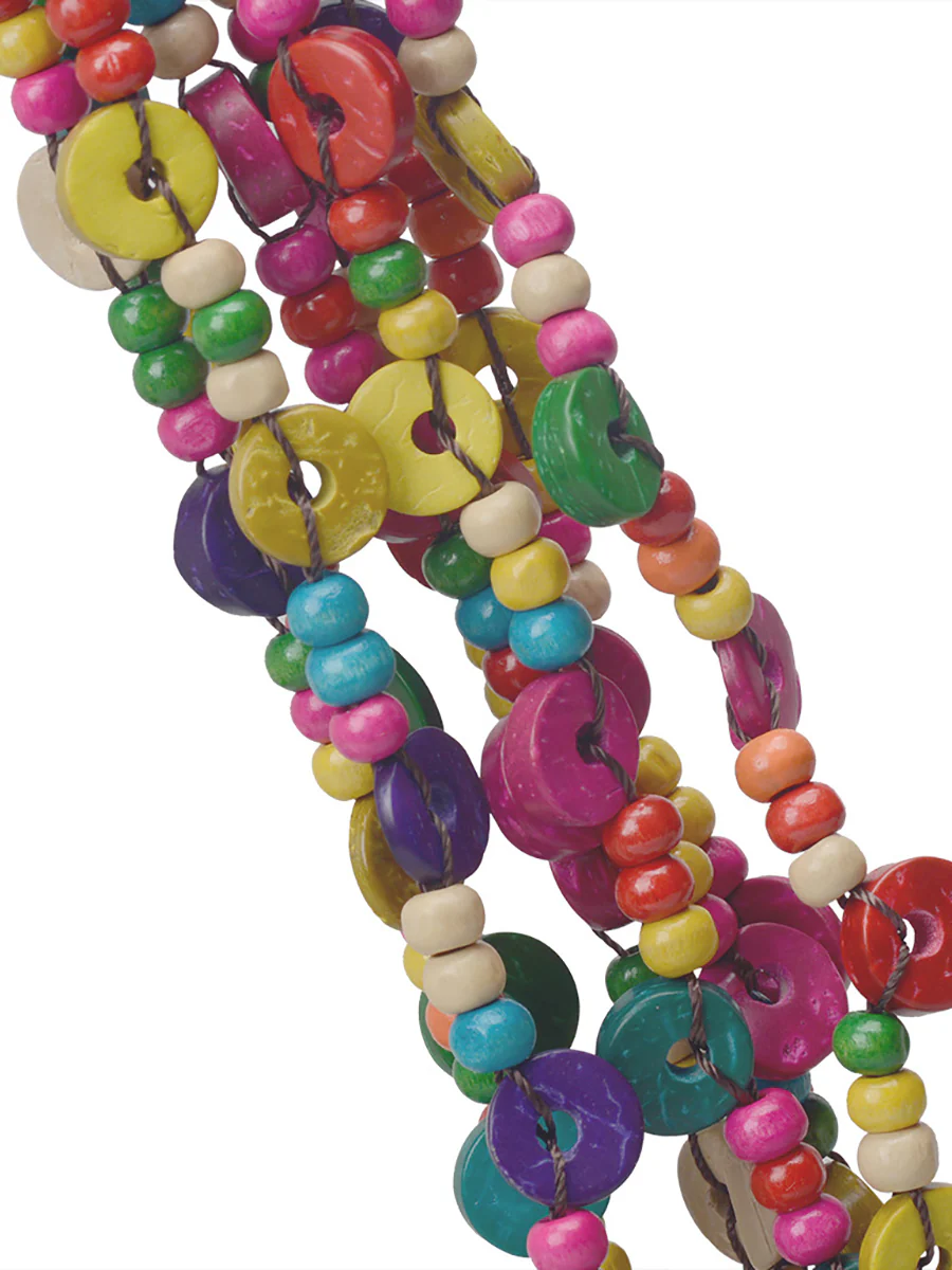 Ethnic Colorful Handmade Multi-layer Bead Knitted Necklace - Image 5