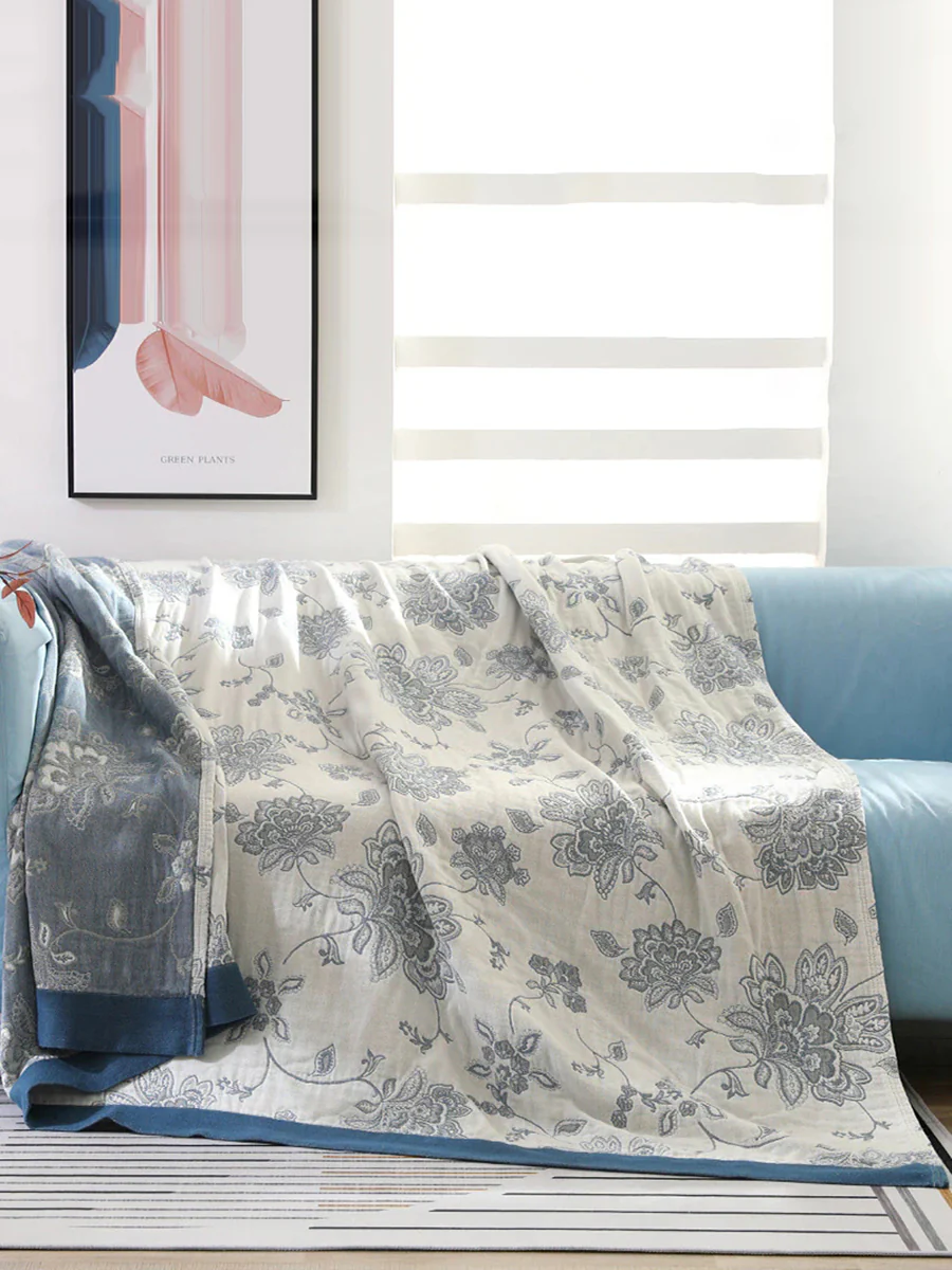 Five layers Summer Gauze Towel Blanket Nap Cotton Blanket Student Comfortable Quilt - Image 5