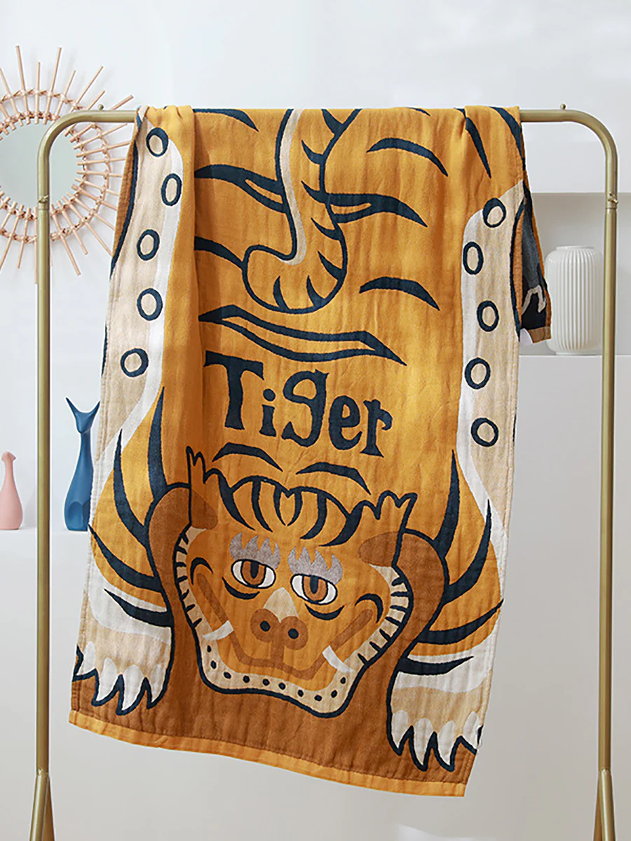 Floral Absorbent Cotton Towel Adult Bath Towel - Image 5