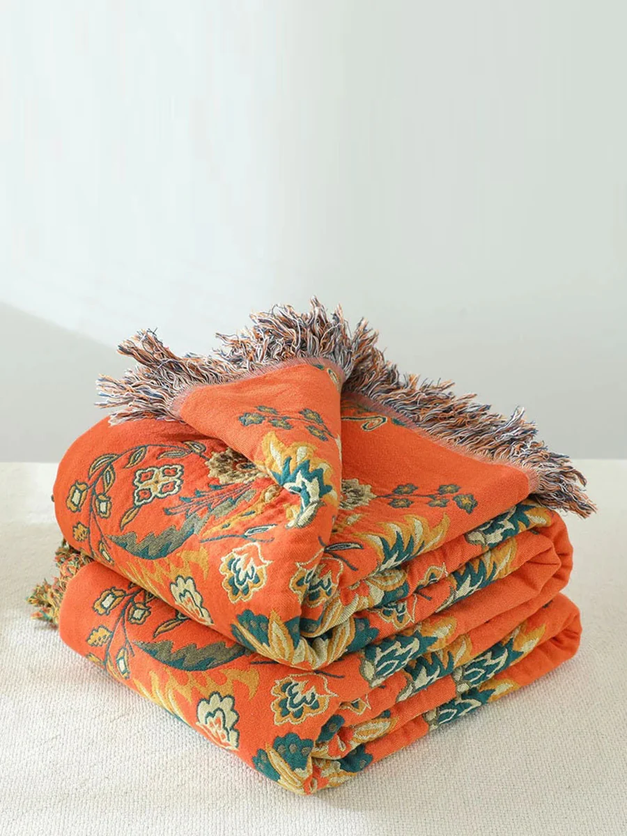 Cotton Queen Bedcover Sofa Blanket - Image 9