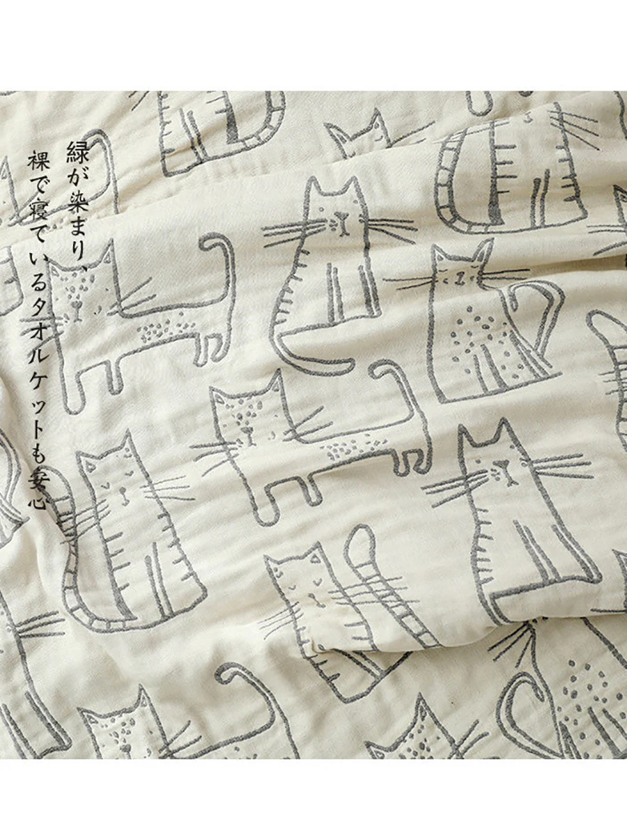 Four Seasons Gauze Towel Blanket Bamboo Cotton Blanket Student Comfortable Quilt - Image 7