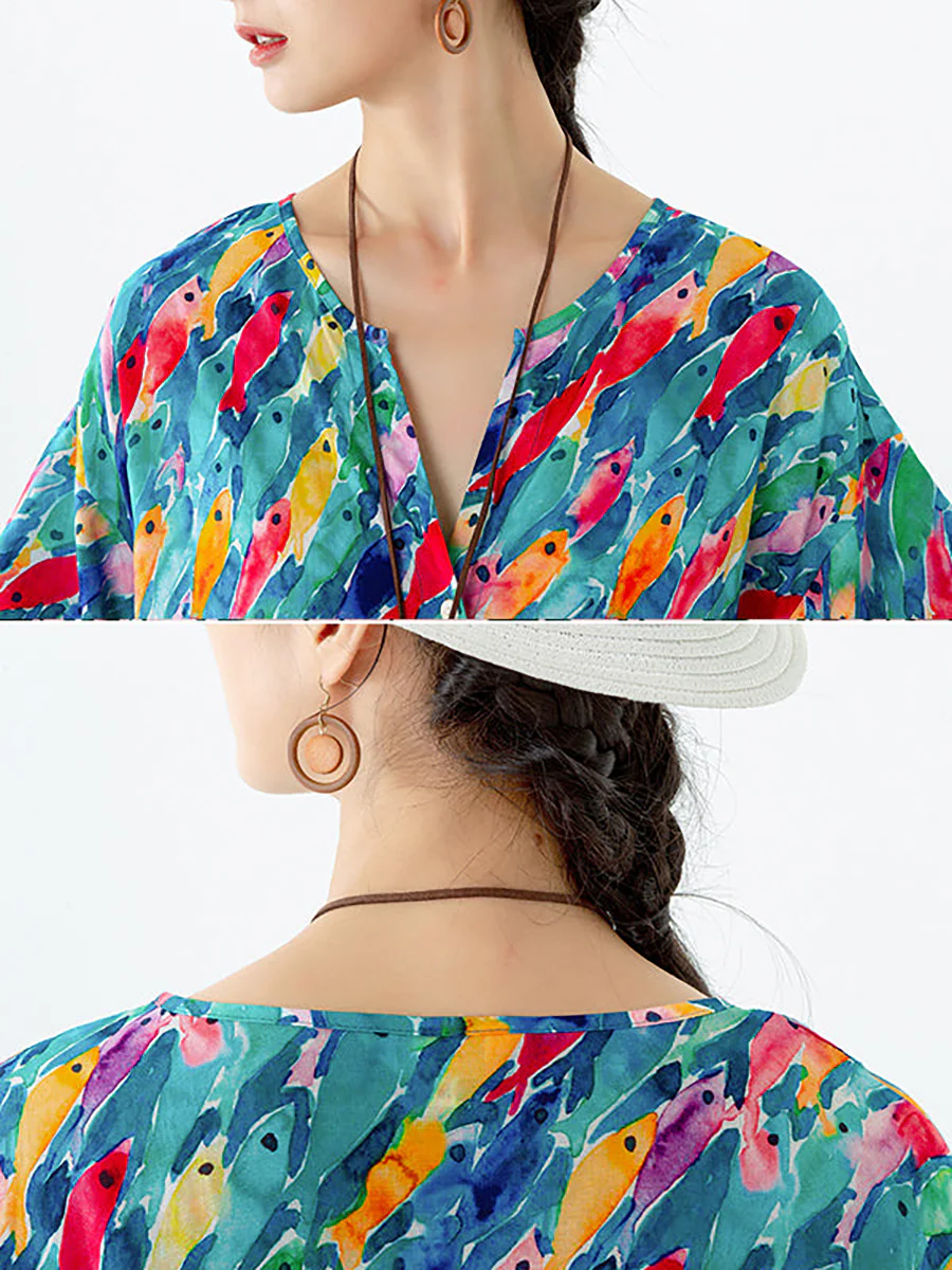 Plus Size - Women Drawstring Pocket Breasted Short Rompers - Image 9