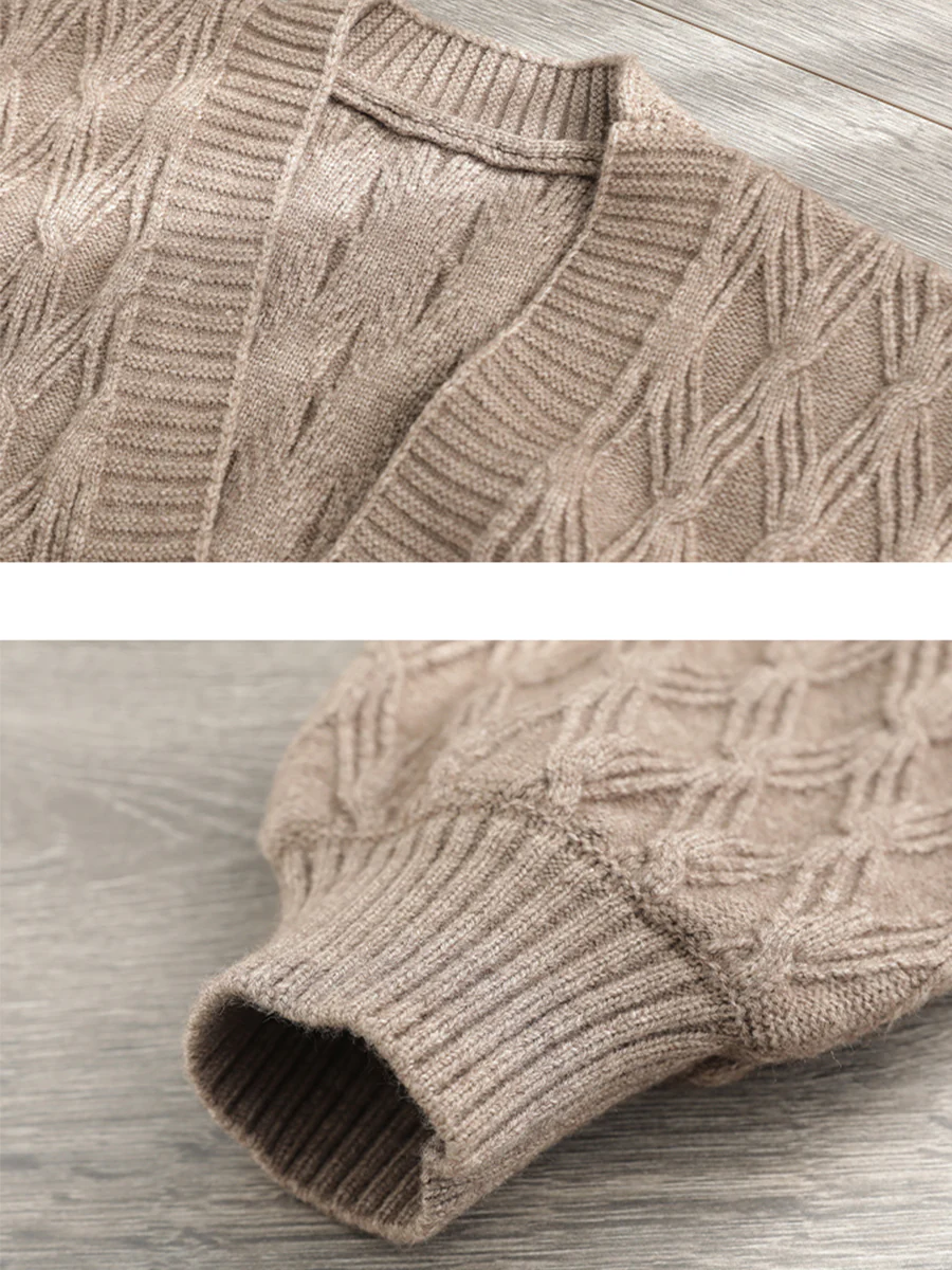 Solid Loose Casual Mid Length Women Coat - Image 11