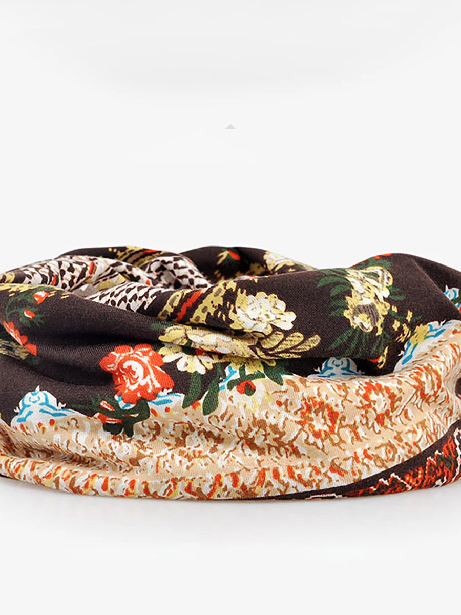 Spring Thin Women Adult Floral Prints Hat - Image 9