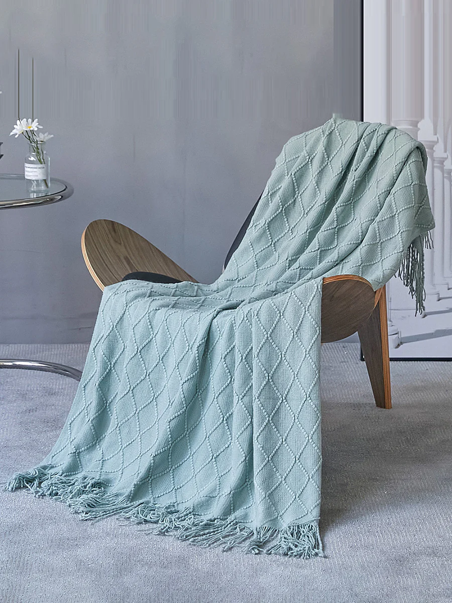Summer Nap Knited Tassel Sofa Blanket - Image 11