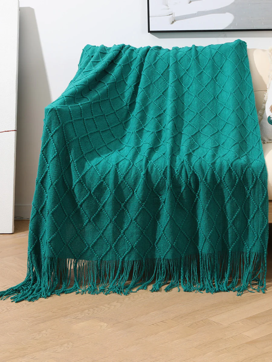Summer Nap Knited Tassel Sofa Blanket - Image 16