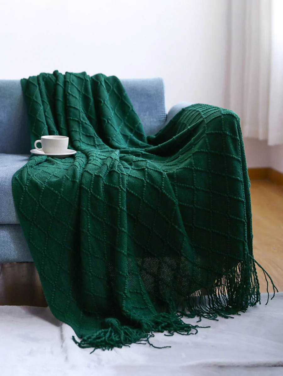 Summer Nap Knited Tassel Sofa Blanket - Image 6