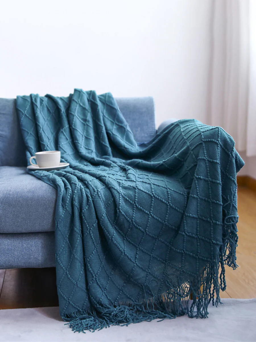 Summer Nap Knited Tassel Sofa Blanket - Image 7