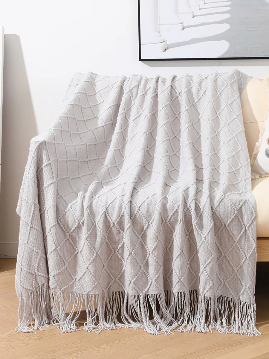 Summer Nap Knited Tassel Sofa Blanket - Image 8