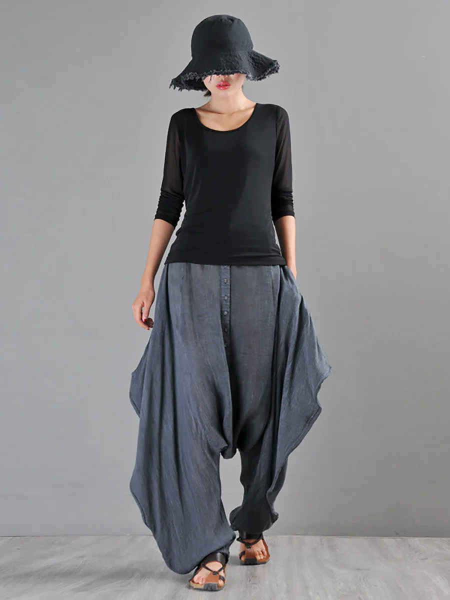 Summer Tie-dye Low Crotch Harem Pants - Image 10