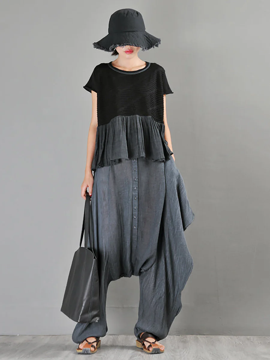 Summer Tie-dye Low Crotch Harem Pants - Image 11