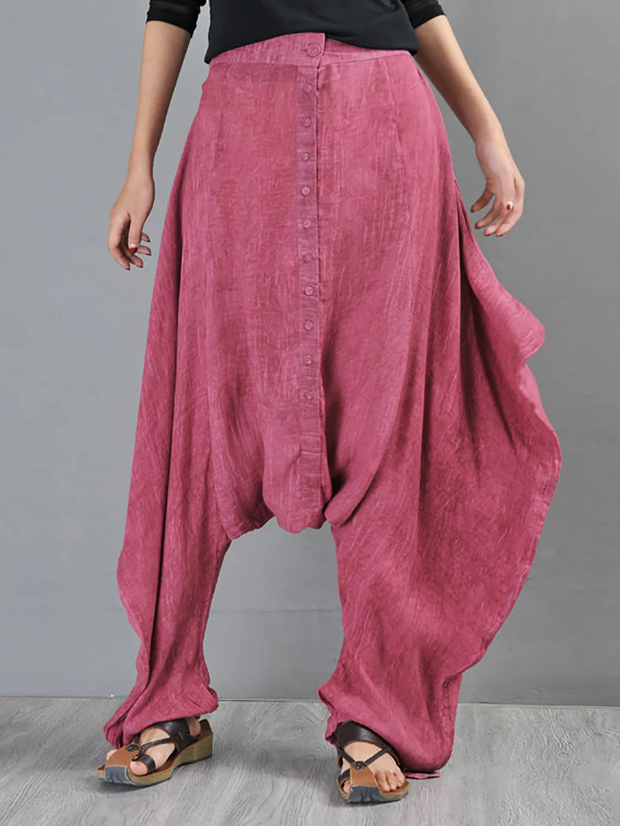 Summer Tie-dye Low Crotch Harem Pants - Image 4