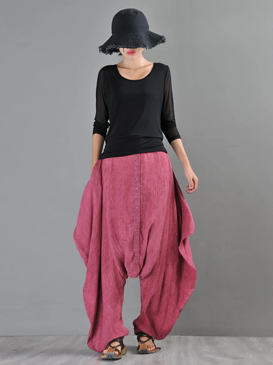 Summer Tie-dye Low Crotch Harem Pants - Image 5