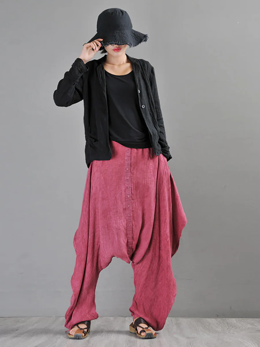Summer Tie-dye Low Crotch Harem Pants - Image 6