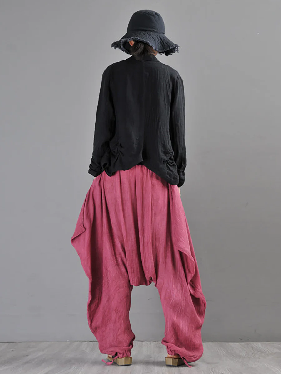 Summer Tie-dye Low Crotch Harem Pants - Image 7