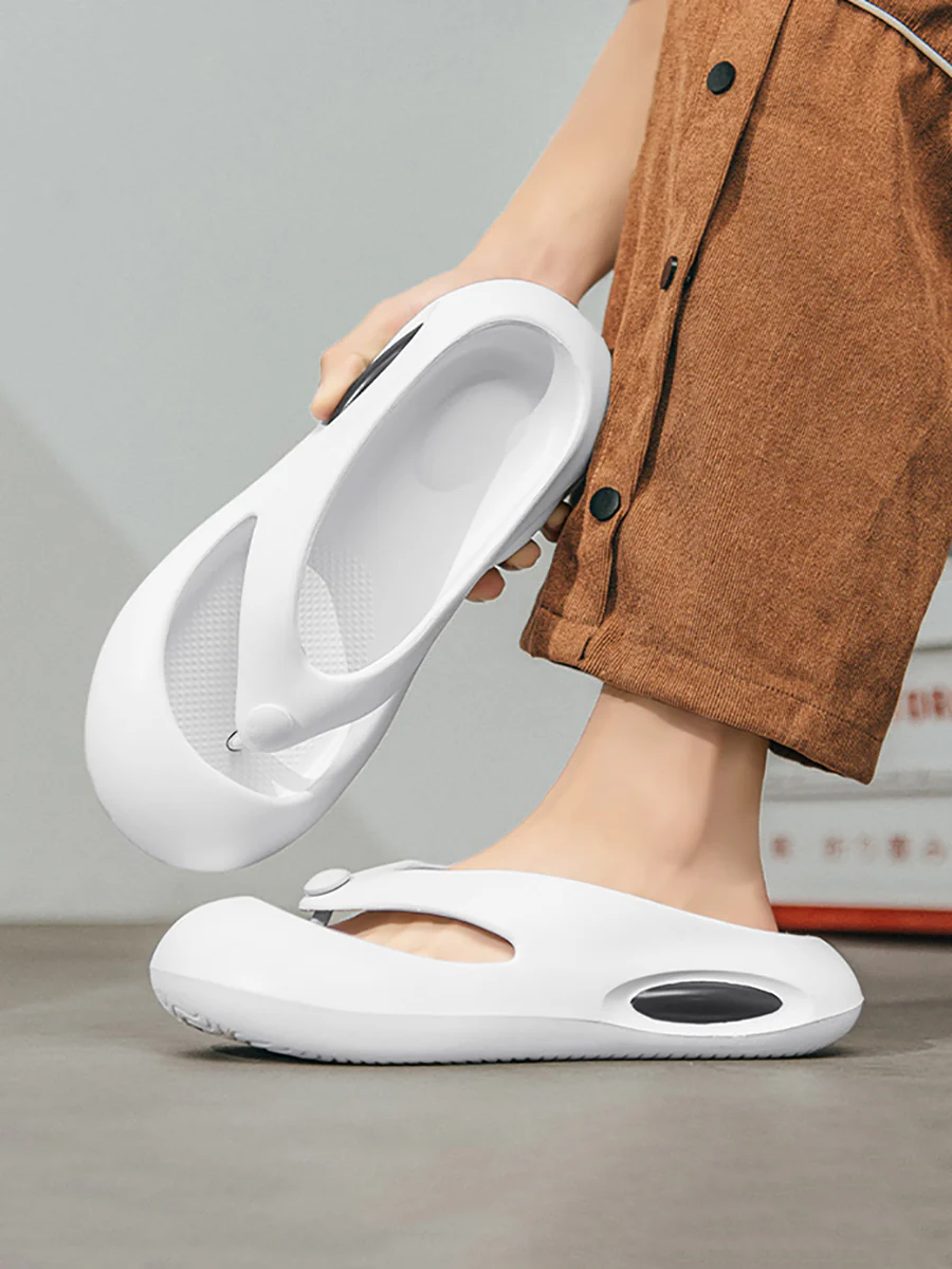Unisex Summer Outdoor Colorblock Couple Slippers - Image 3