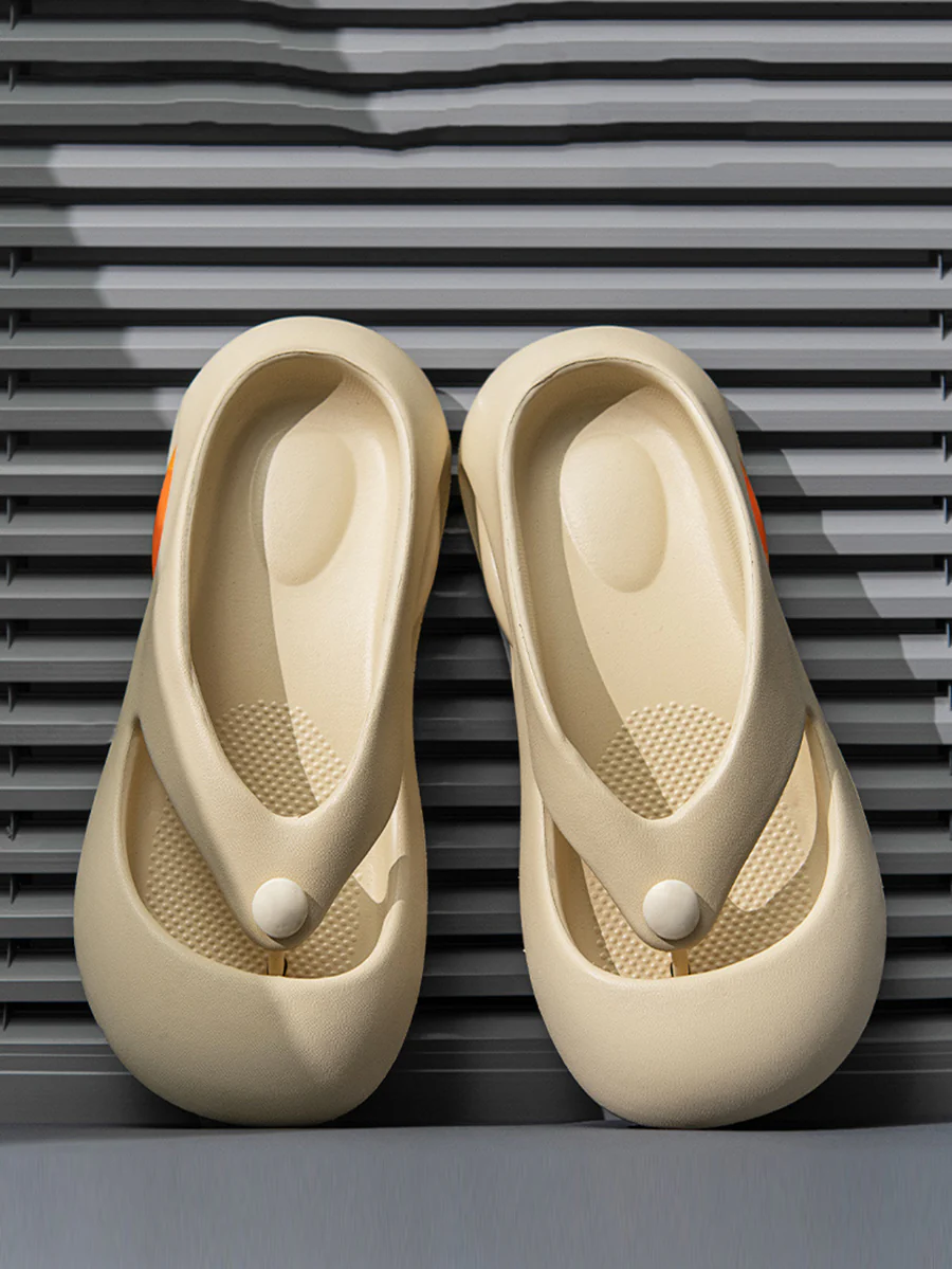 Unisex Summer Outdoor Colorblock Couple Slippers - Image 4