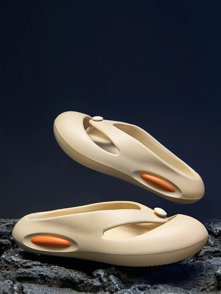 Unisex Summer Outdoor Colorblock Couple Slippers - Image 5