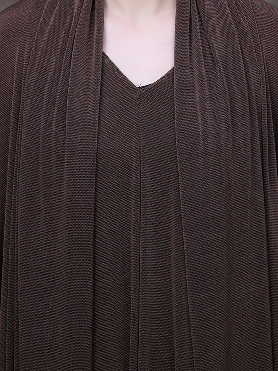 Plus Size V Neck Vintage Women Retro Maxi Dress - Image 9