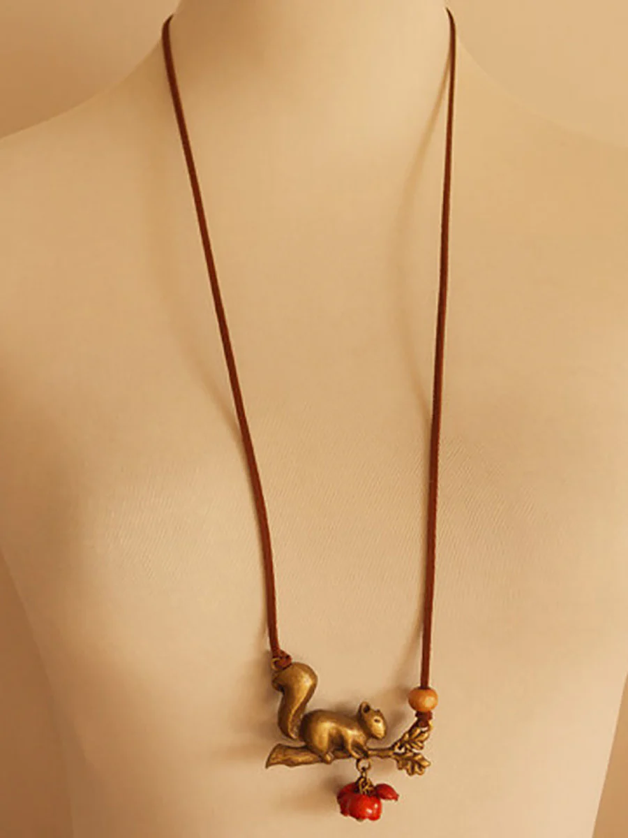 2PCS Vintage Indie Folk Sweater Chain - Image 6