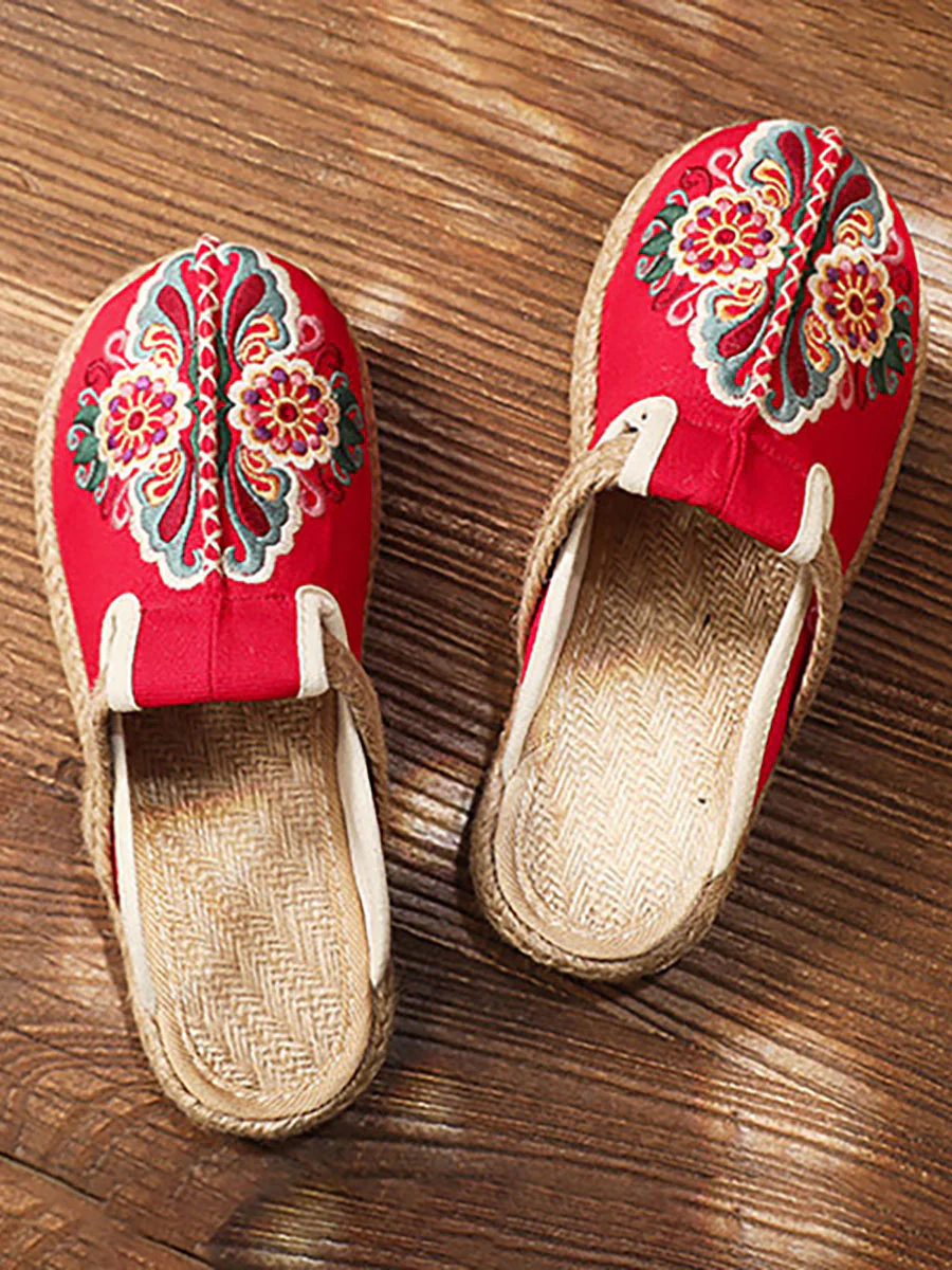 Women Retro Embroidered Casual Floral Shoes - Image 6