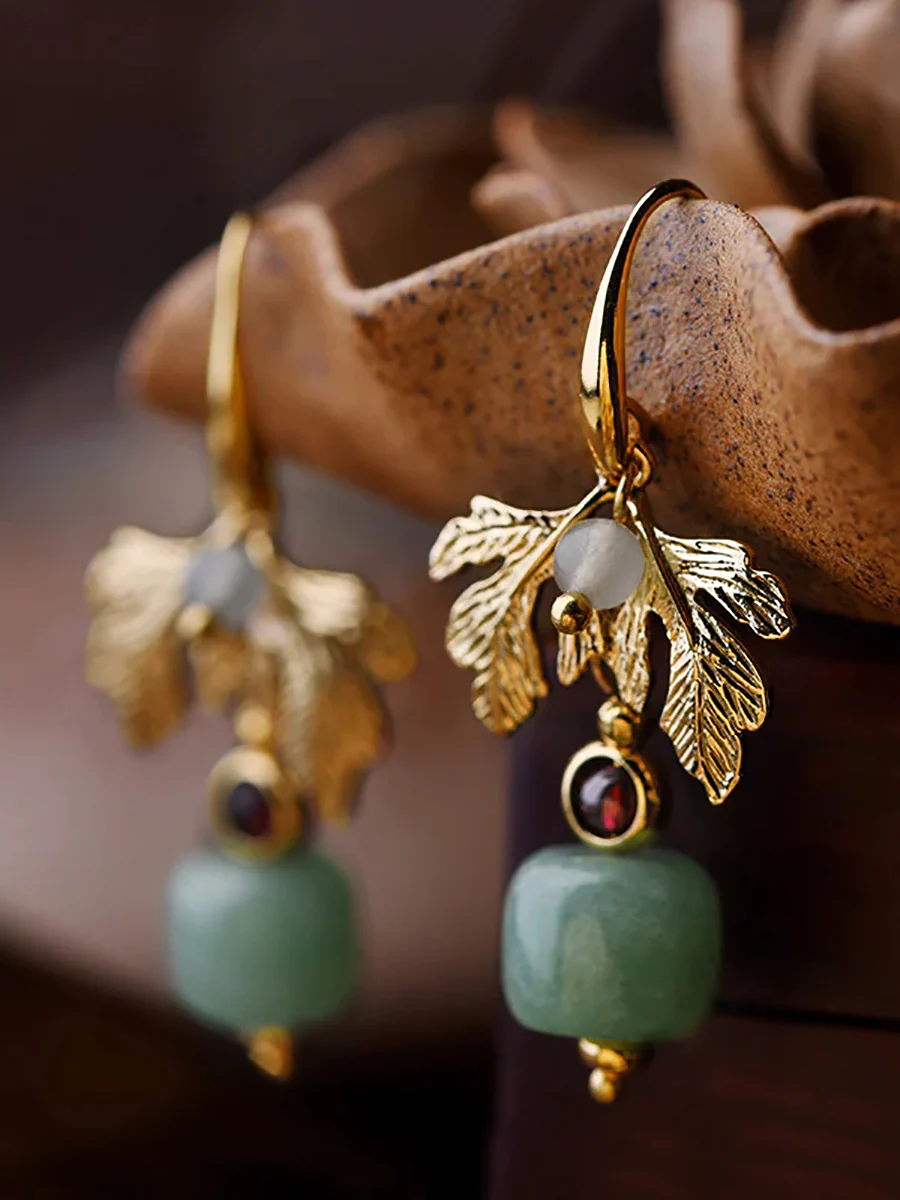 Women Retro Ethnic Gold Plated Earrings - Image 10