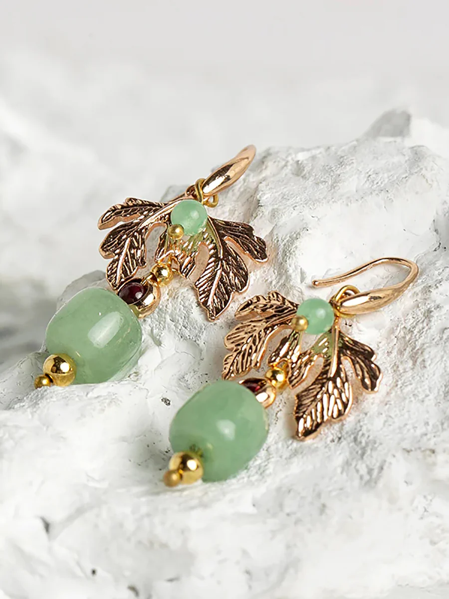 Women Retro Ethnic Gold Plated Earrings - Image 8