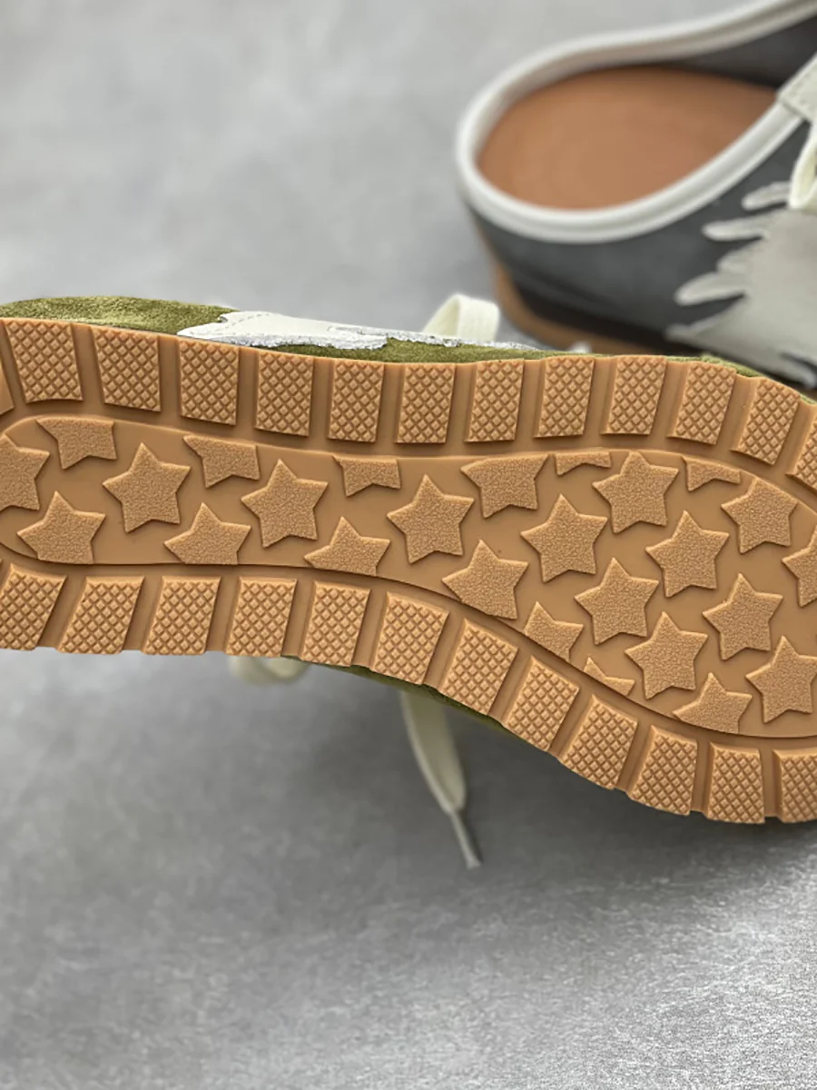 Women Summer Genuine Leather Spliced Slippers - Image 4