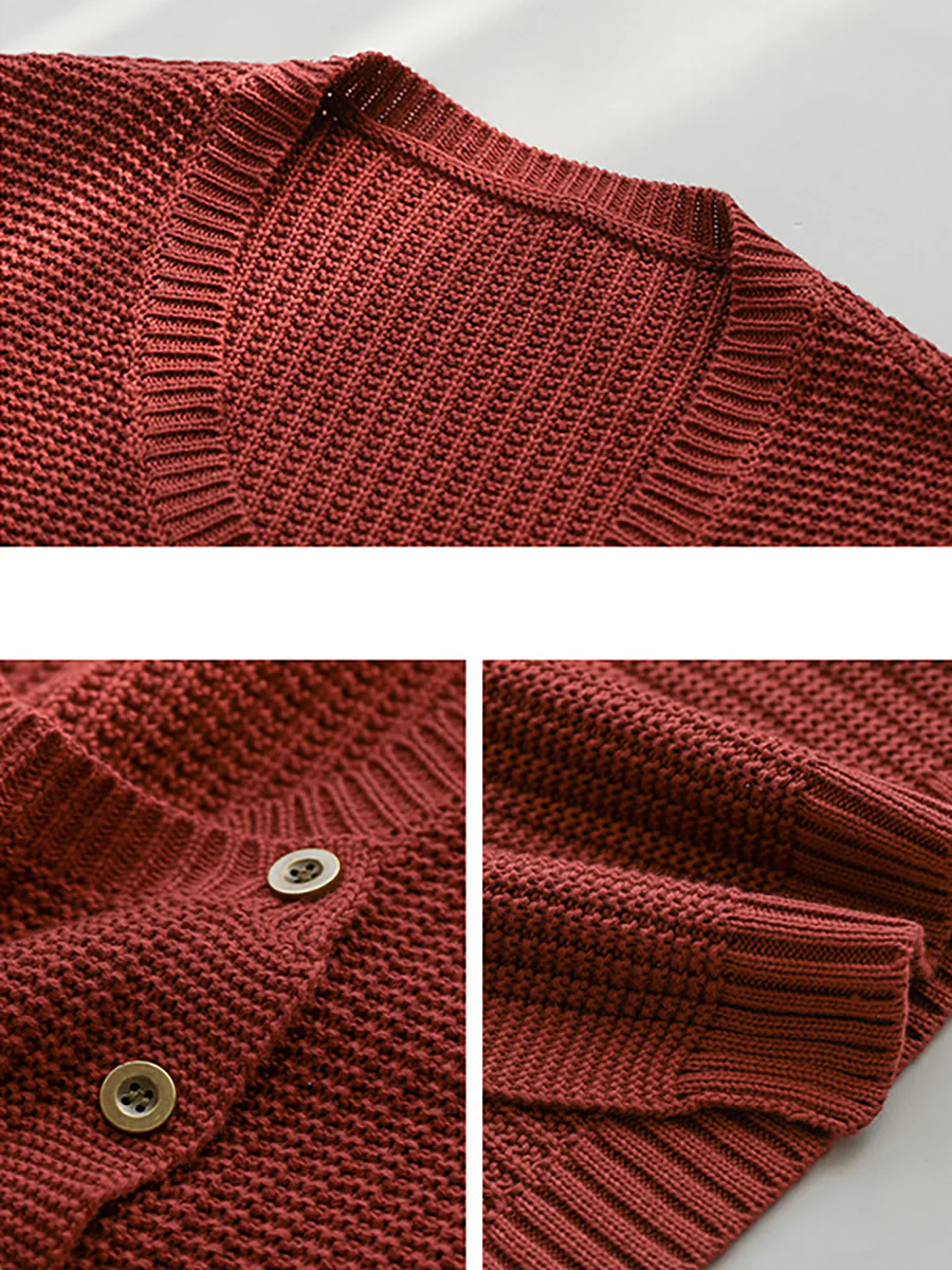 Plus Size Women Knitted Button Vest Waistcoat Sweater - Image 10