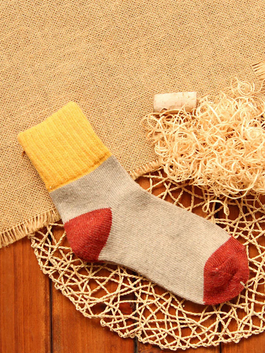Women Winter Wool Thick Socks(5 Pairs) - Image 5